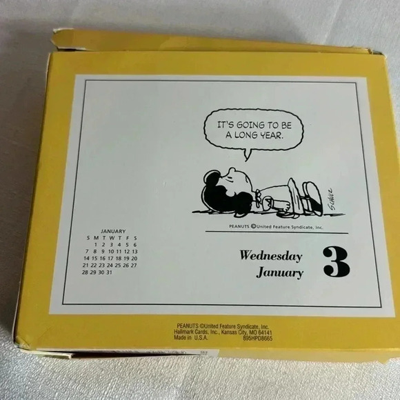 Peanuts Snoopy 1996 Hallmark Daily Calendar Vintage UFS- never‎ used - Picture 2 of 10